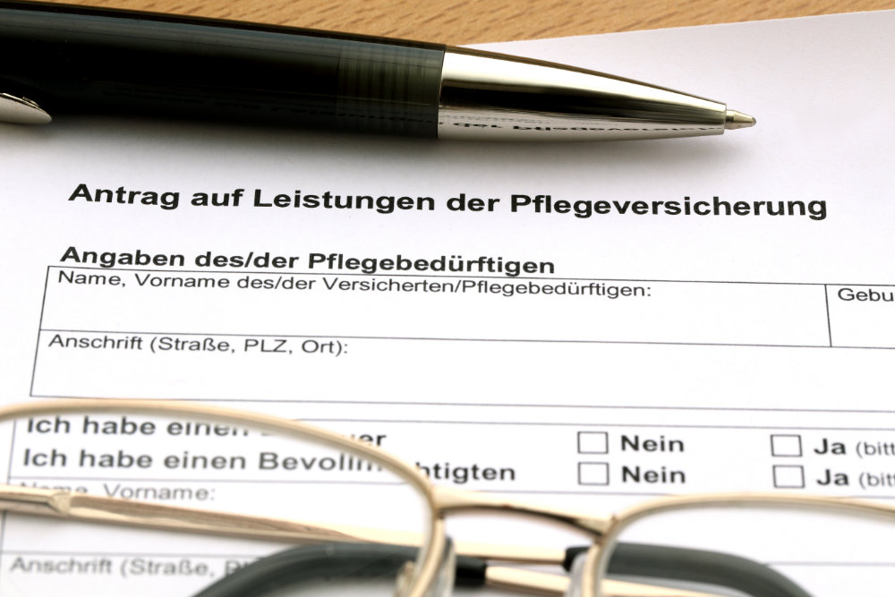 Antrag auf Pflegeversicherung